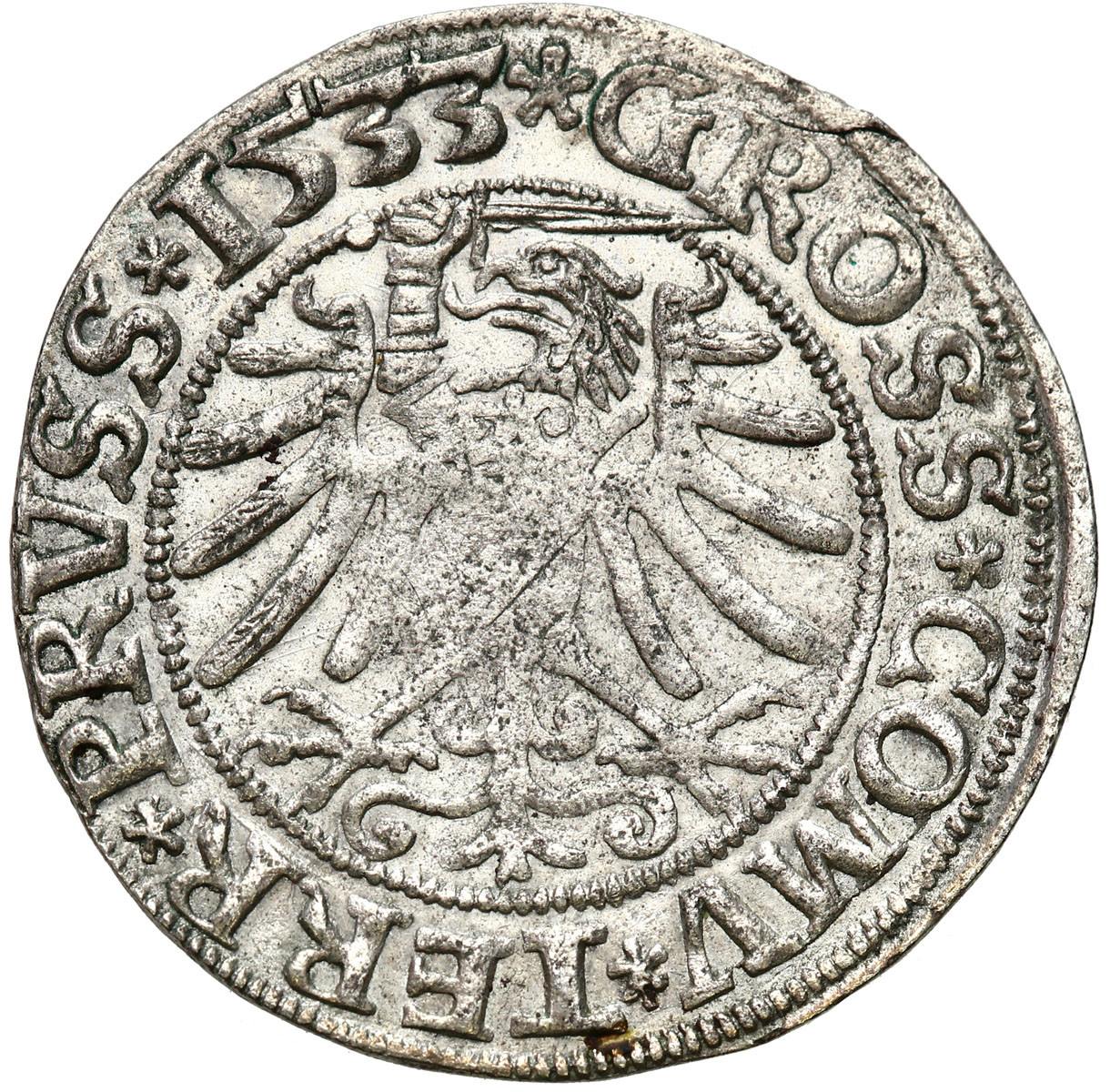 Zygmunt I Stary. Grosz 1533, Toruń – BARDZO ŁADNY